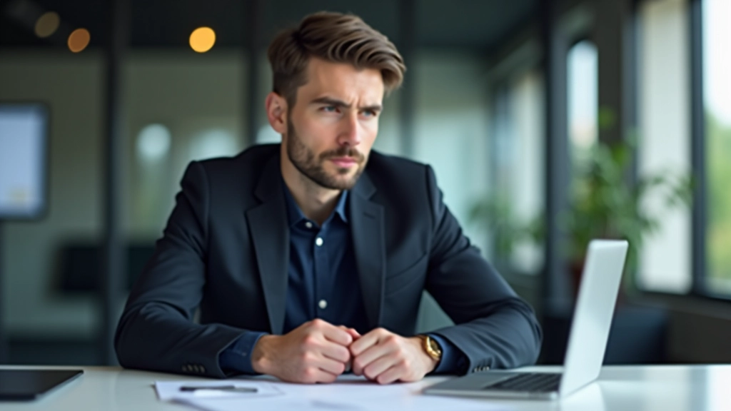 Professionnel de l'IT consultant travaillant à un bureau moderne avec écrans et documentation technique