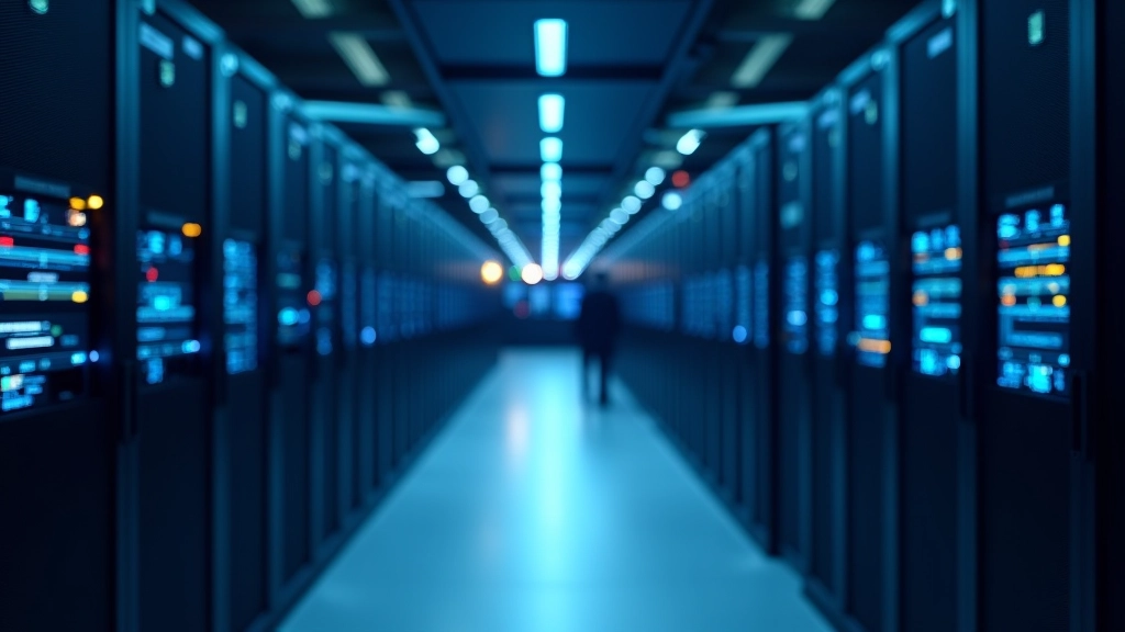 Serveurs virtualisés dans un centre de données moderne avec architecture cloud